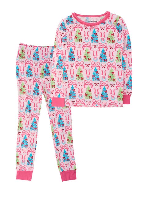 SoftSnooze Ruffle Long Sleeve Pajama Set