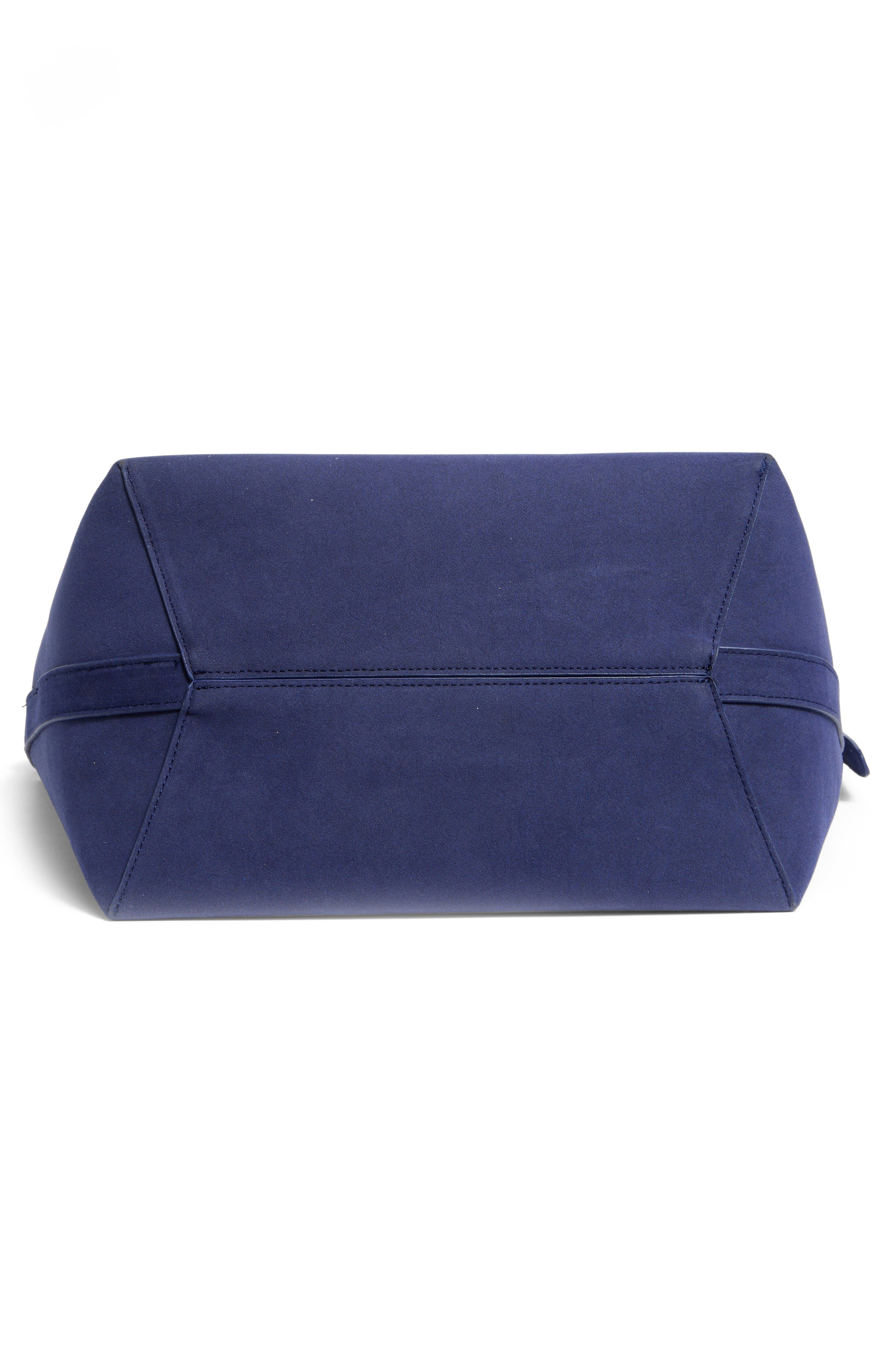 Slouchy Bucket Shoulder Bag with Pouch, Alternate, color, NAVY