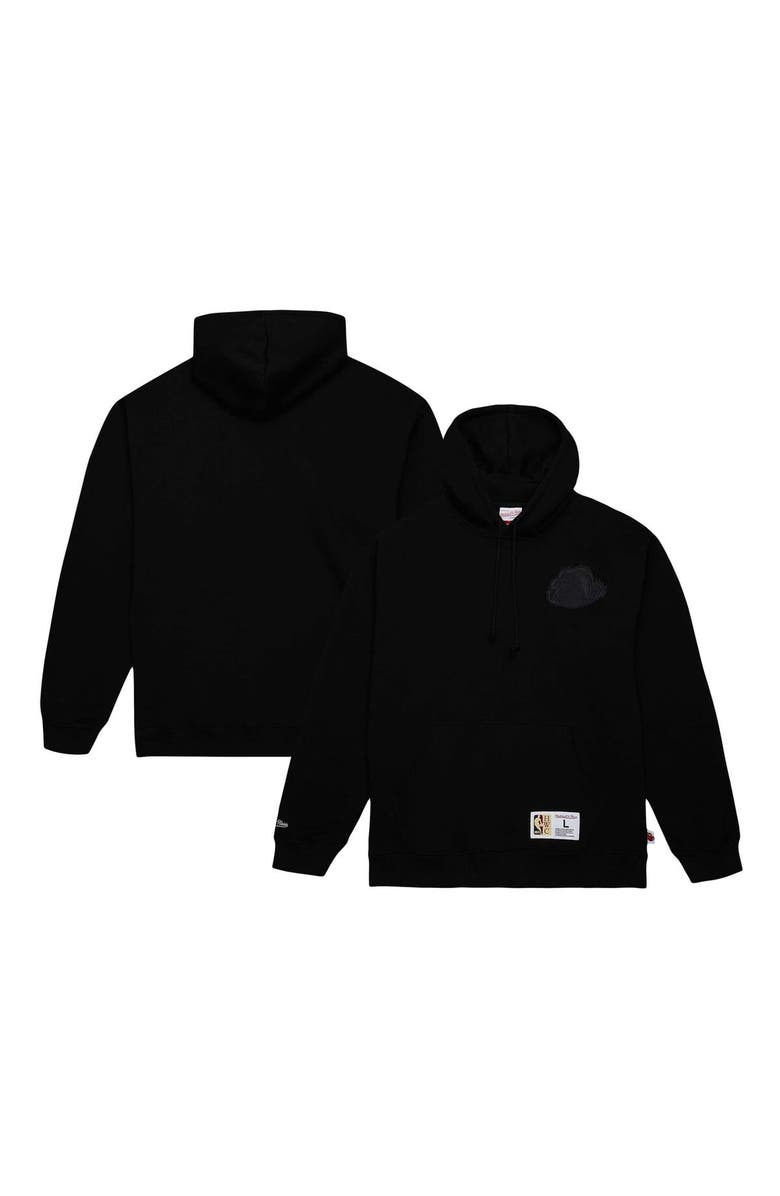 Mitchell & Ness Men's Mitchell & Ness Black Vancouver Grizzlies Hardwood Classics Tonal Pullover Hoodie, Main, color,