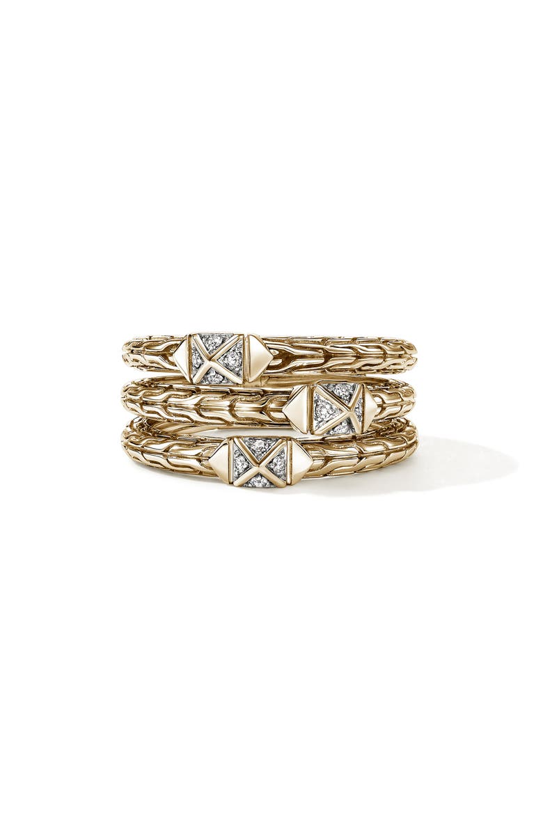 Icon Stud Triple Row Ring, Main, color, GOLD