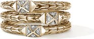 John Hardy Icon Stud Triple Row Ring