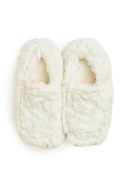 Warmies Plush Slippers In Cream