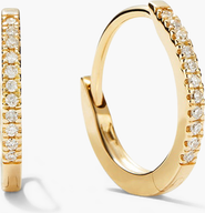 MEJURI Pave Diamond Huggie Hoops