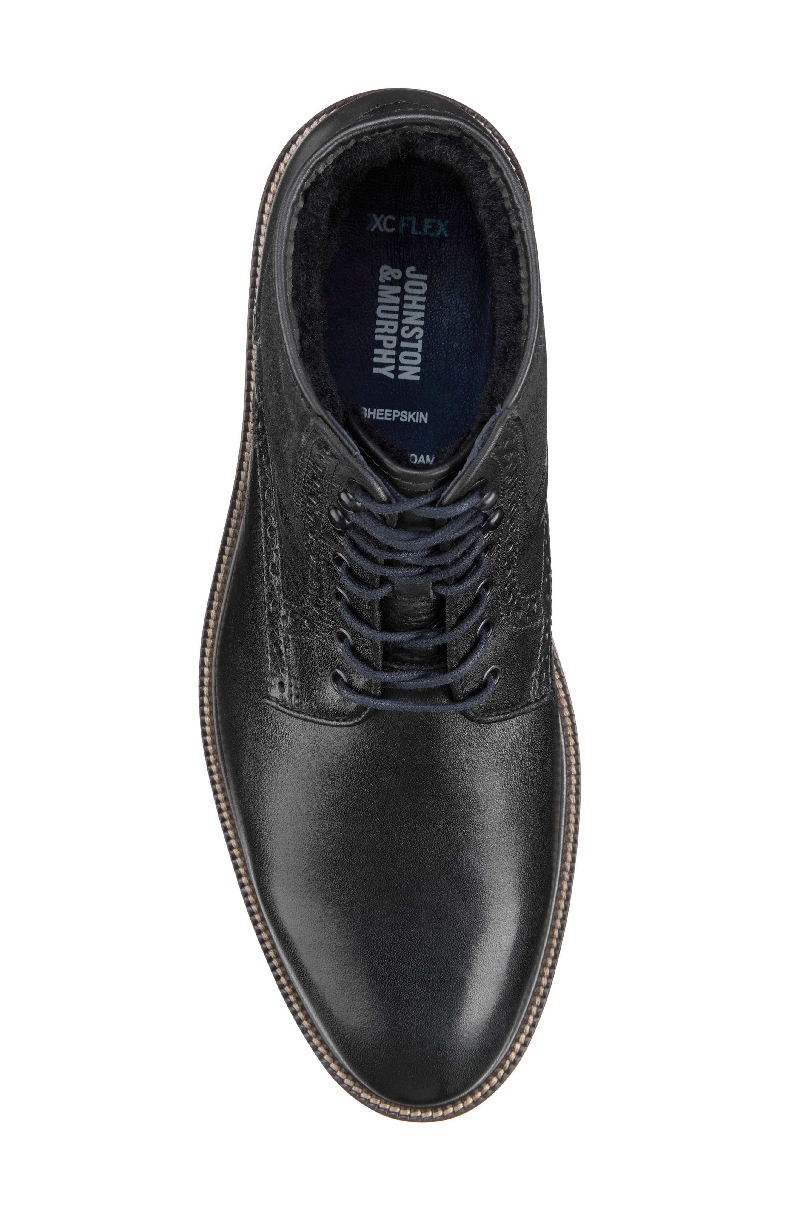 Johnston & Murphy XC Flex Cody Genuine Shearling Lined Boot, Alternate, color, 