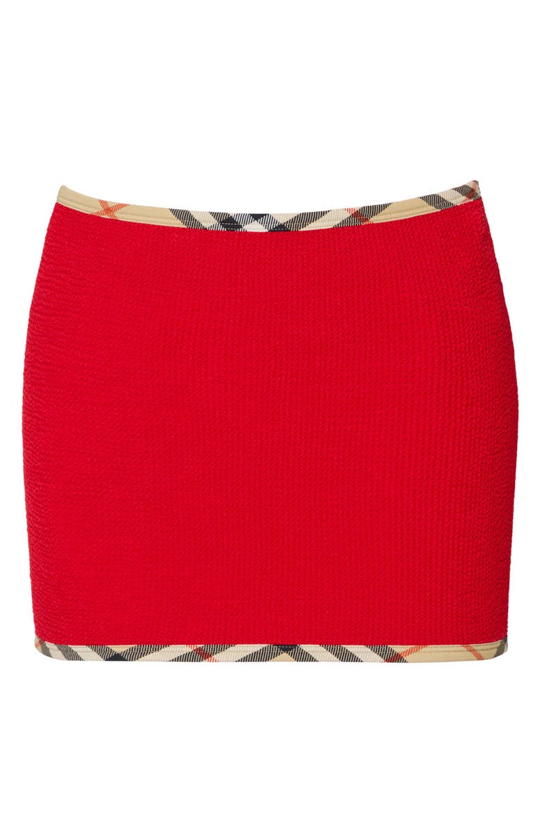 Burberry x Hunza G Devyn 2-in-1 Swim Skirt/Tube Top & Matching Scrunchie Set, Alternate, color, Red