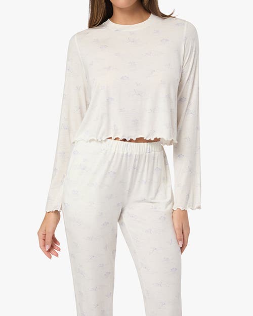 Weworewhat Boxy Crewneck Top In Ivory