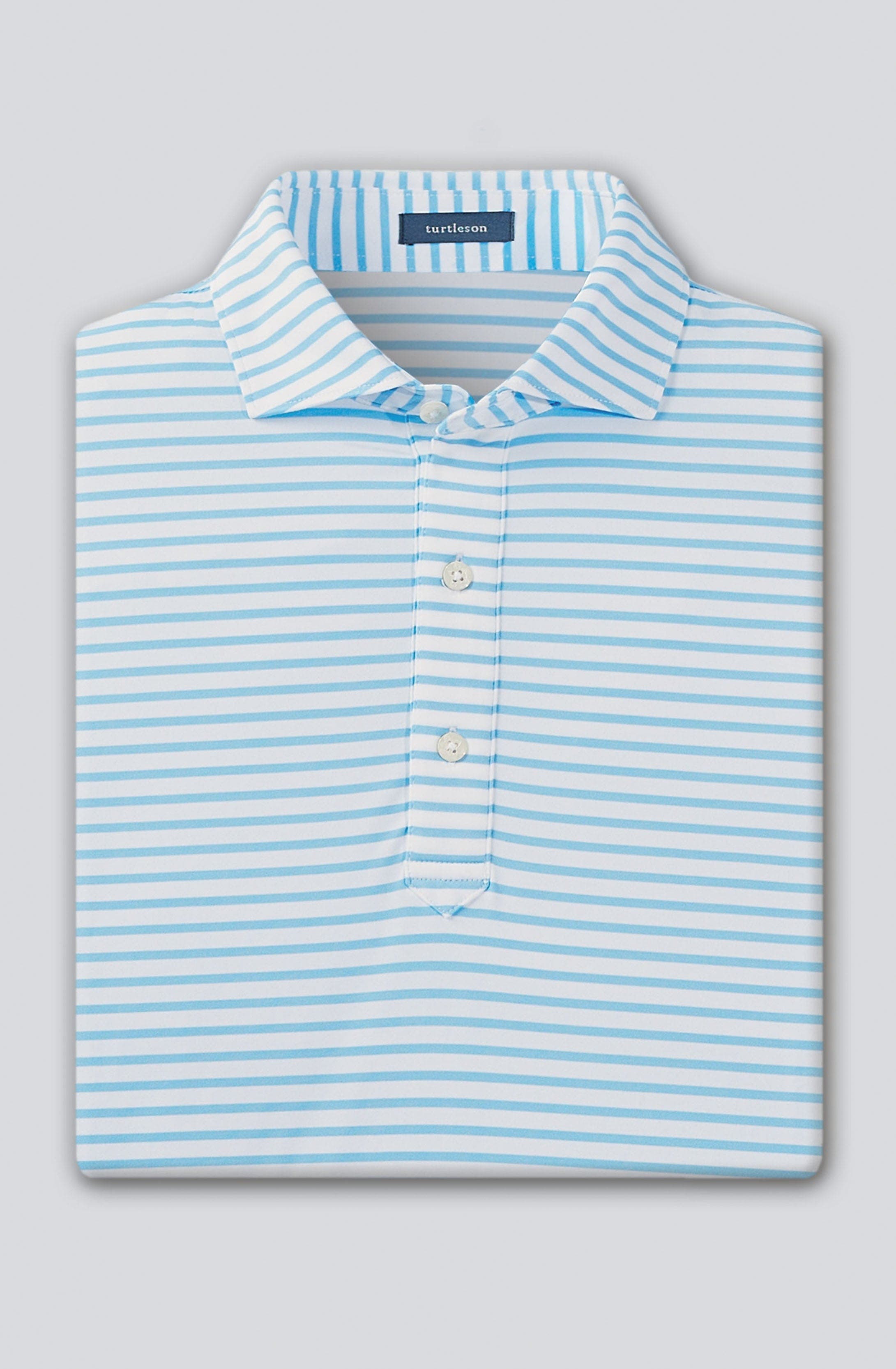 Gus Stripe Performance Polo - image 5