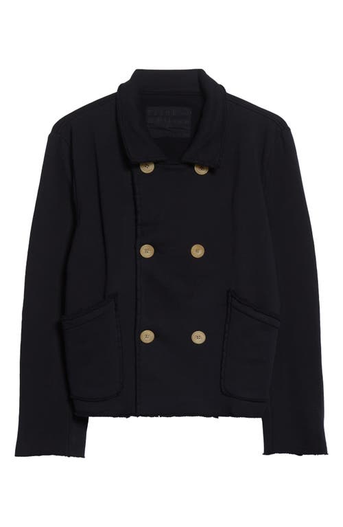 Frank & Eileen Mini Belfast Crop Knit Peacoat in British Royal Navy 