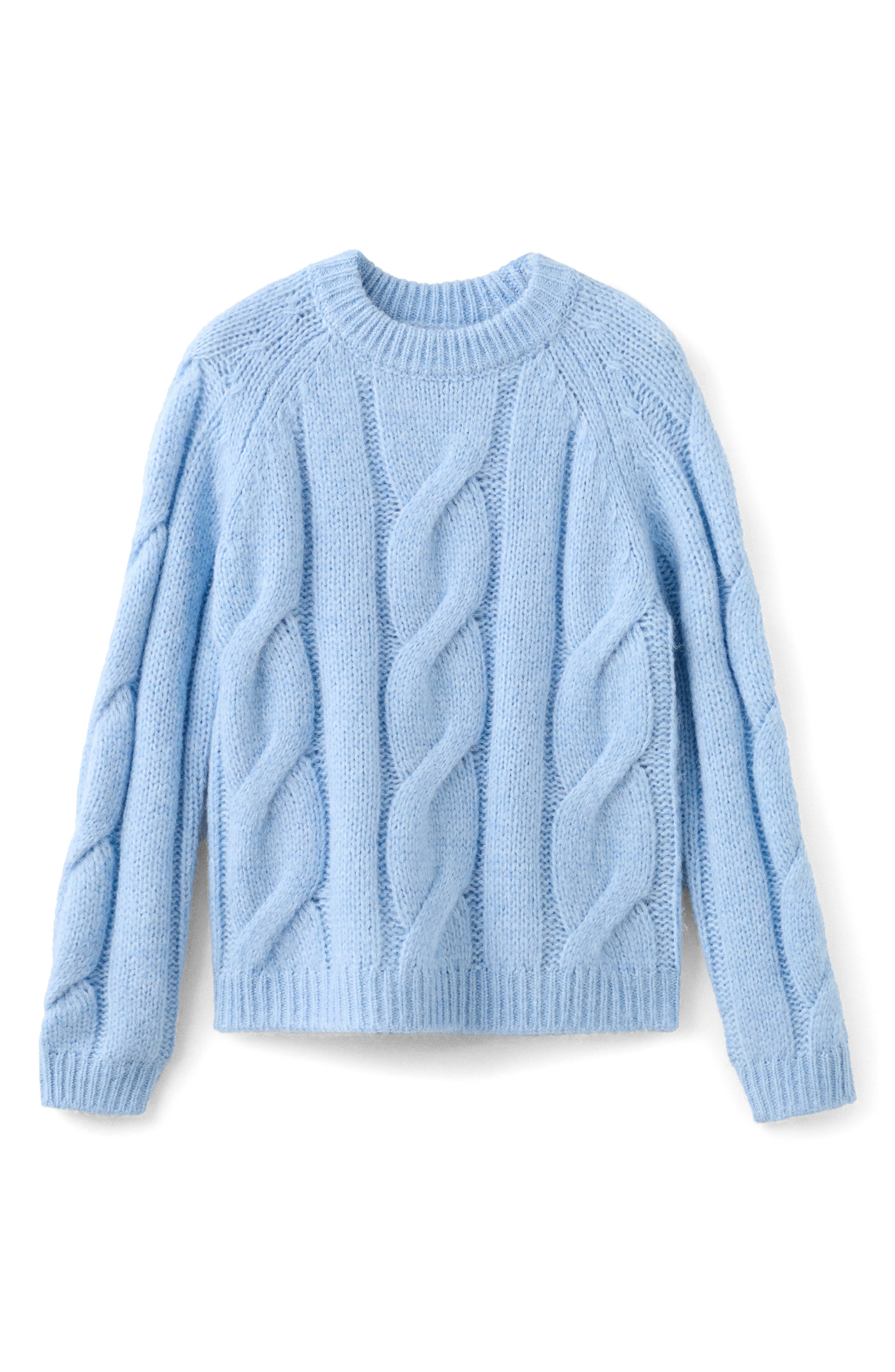 Cable Crewneck Sweater
