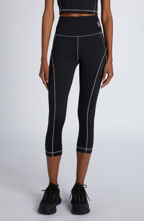 Contrast Seam Crop Leggings