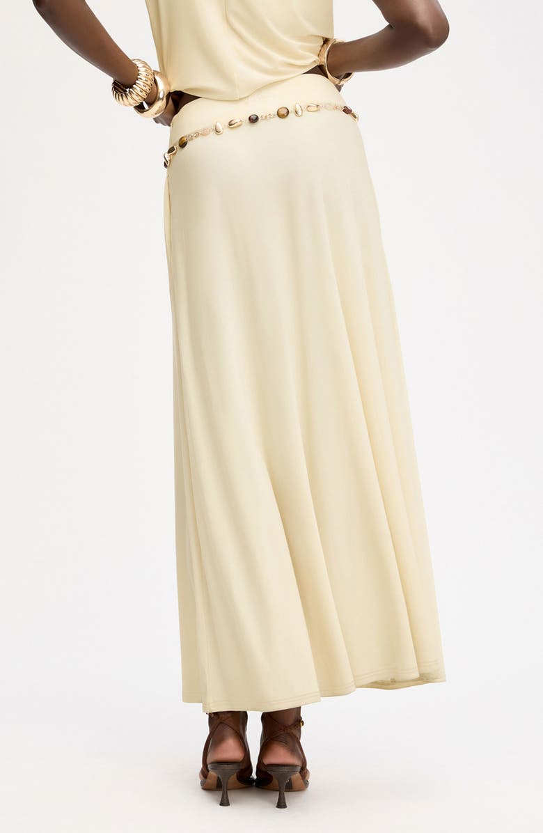Sam Edelman Gathered A-Line Midi Skirt, Alternate, color, Almond