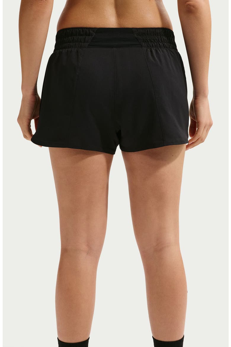 Dri-FIT Mid-Rise 3-Inch Brief-Lined Shorts, Alternate, color, BLACK/ WHITE