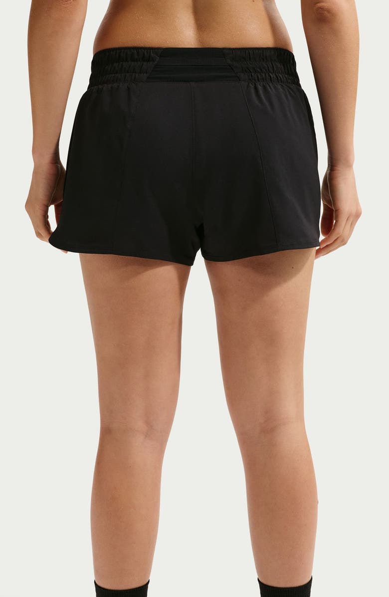 Nike Dri-FIT Mid-Rise 3-Inch Brief-Lined Shorts, Alternate, color, Black/ White