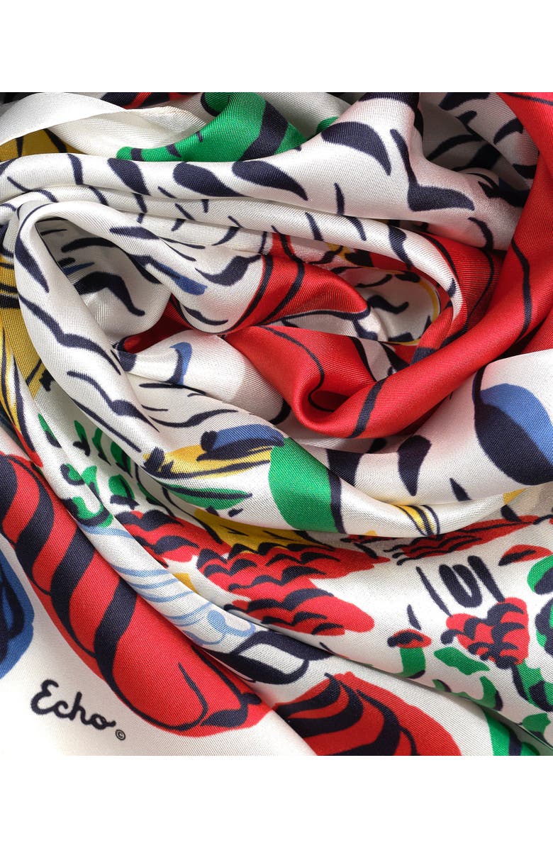 Echo Sail Away Silk Square, Alternate, color, Multi