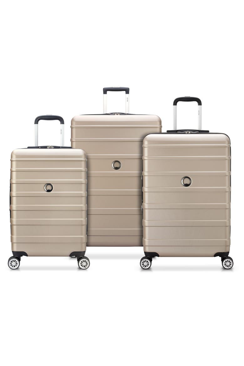 Margot Hardside (20"/24"/28") 3 Piece Spinner Suitcase Set, Main, color, Gold
