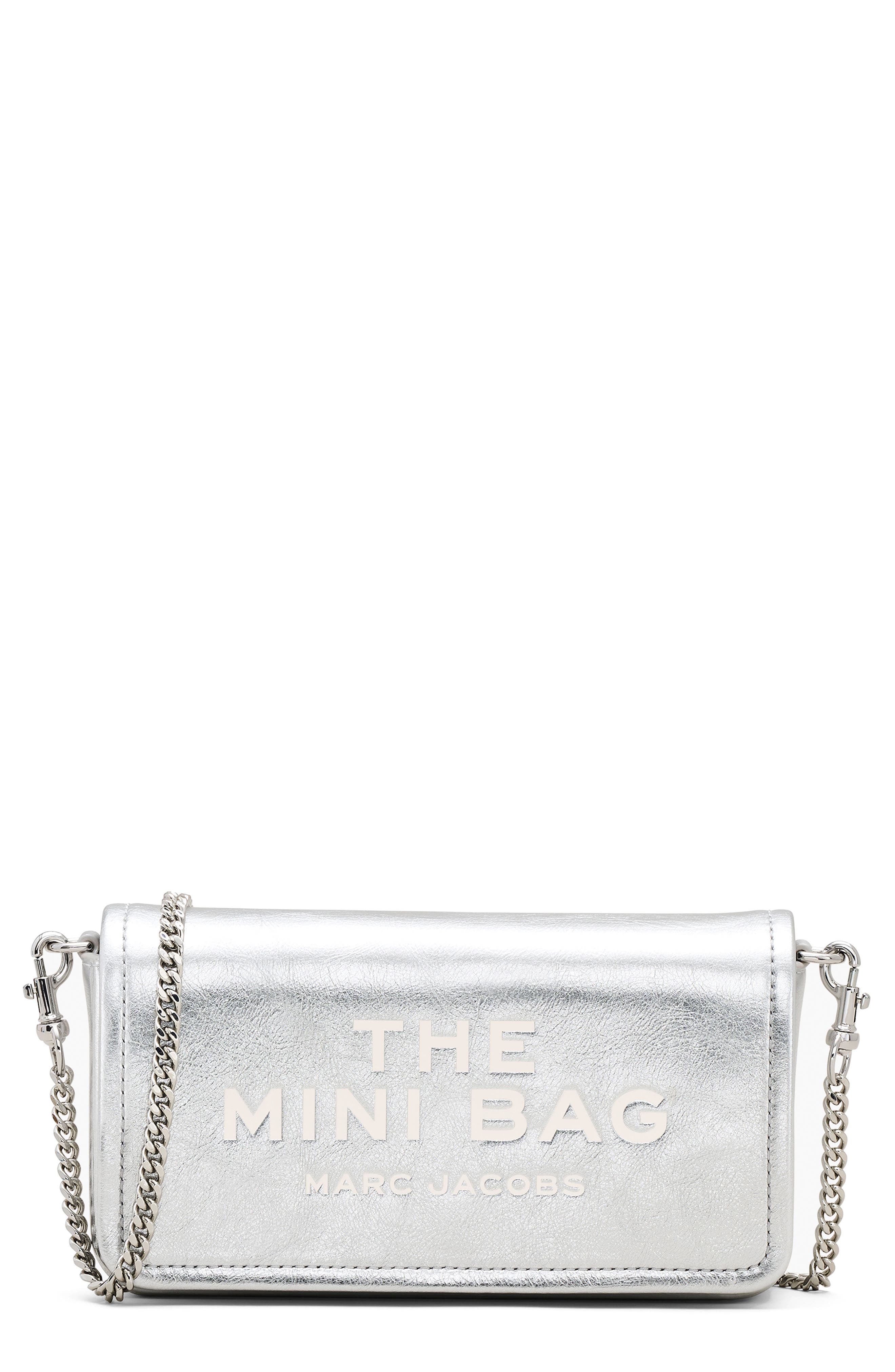 Marc Jacobs The Mini Leather Crossbody Bag, Main, color, 
