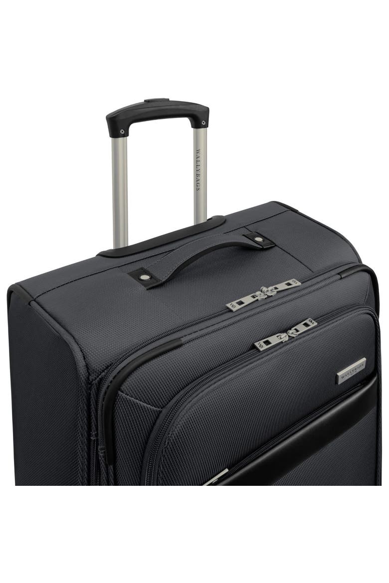 Stratford Softside 25" Medium Checked Spinner Luggage, Alternate, color, Graphite