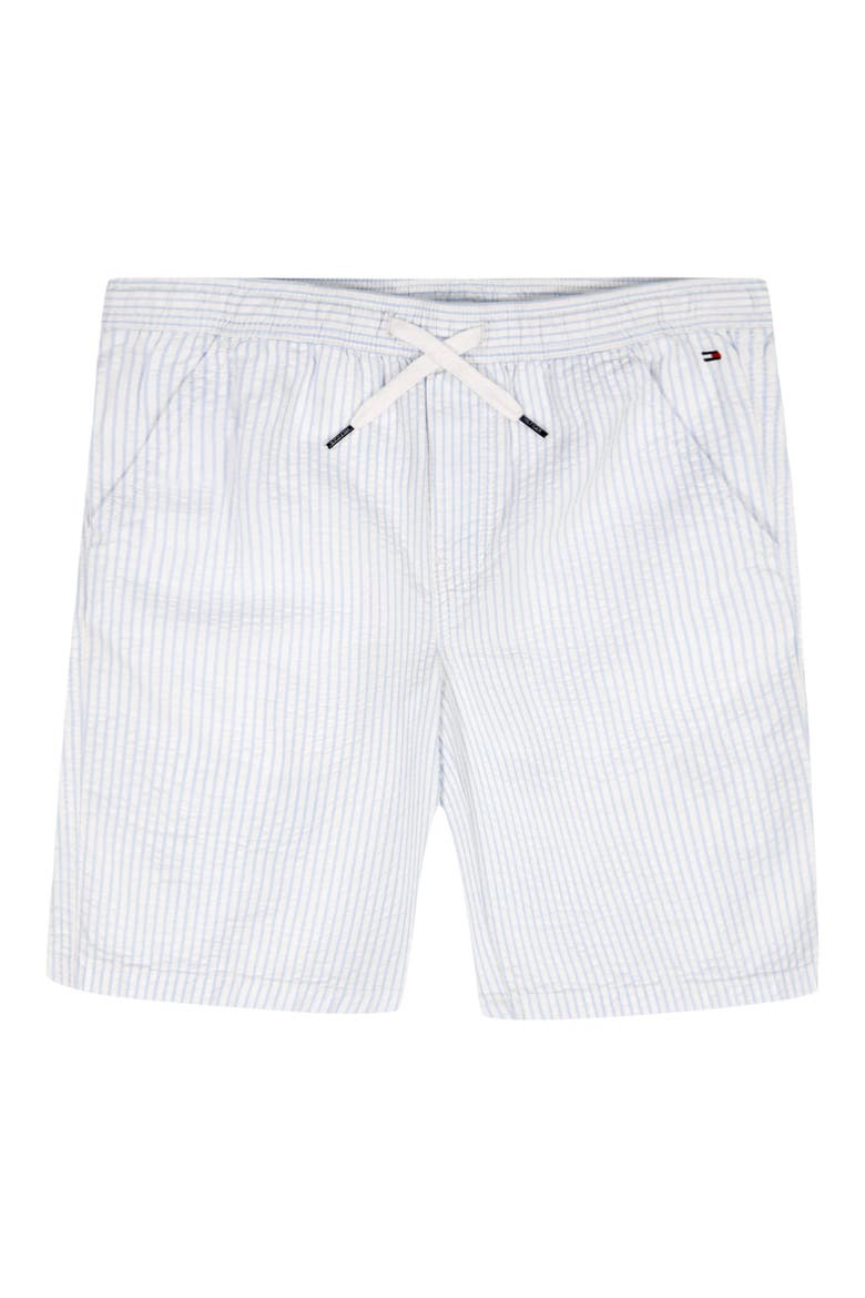 Kids' Stripe Seersucker Shorts, Main, color, WINDSURFER