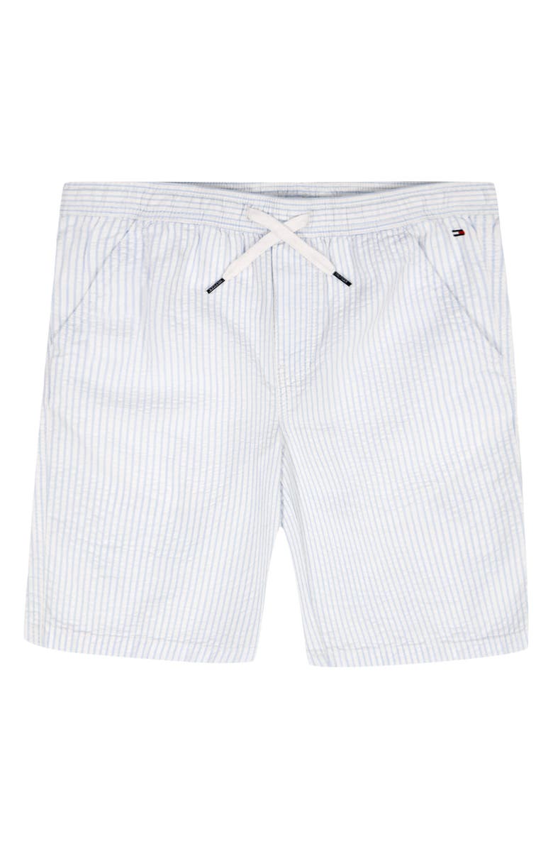 Tommy Hilfiger Kids' Stripe Seersucker Shorts, Main, color, Windsurfer