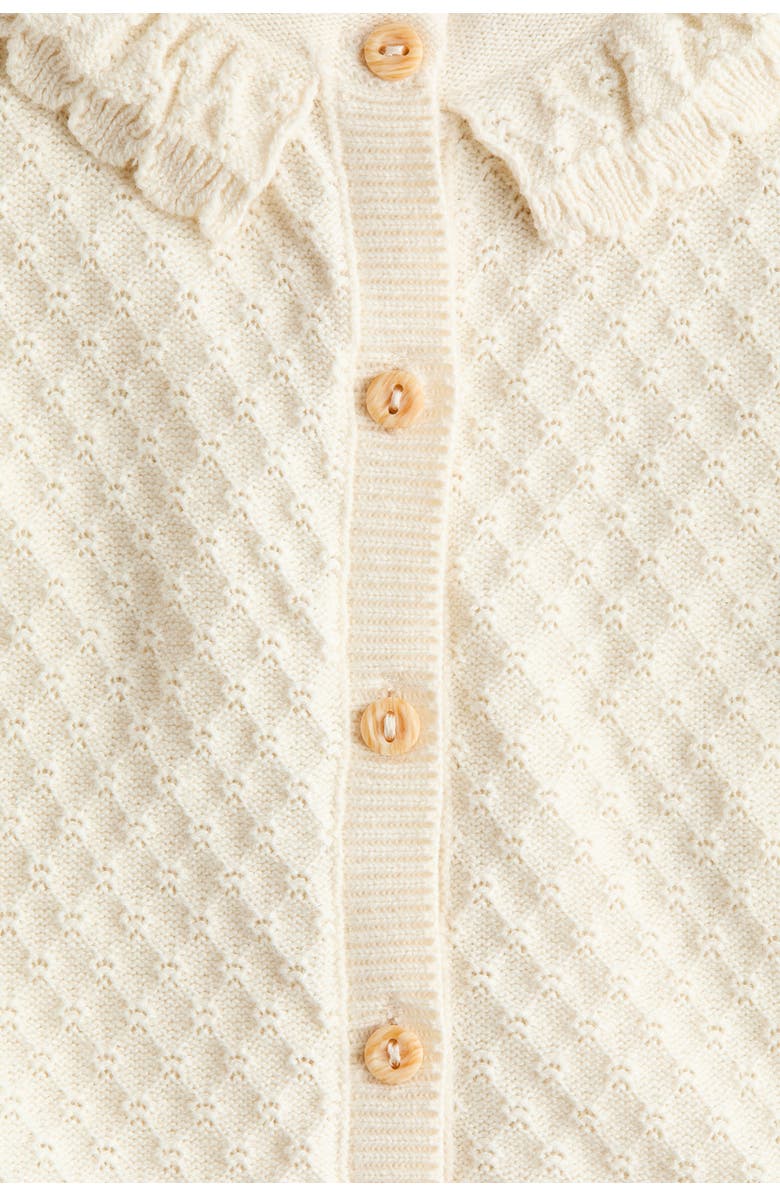 H&M Textured-knit Cotton Romper Suit, Alternate, color, 