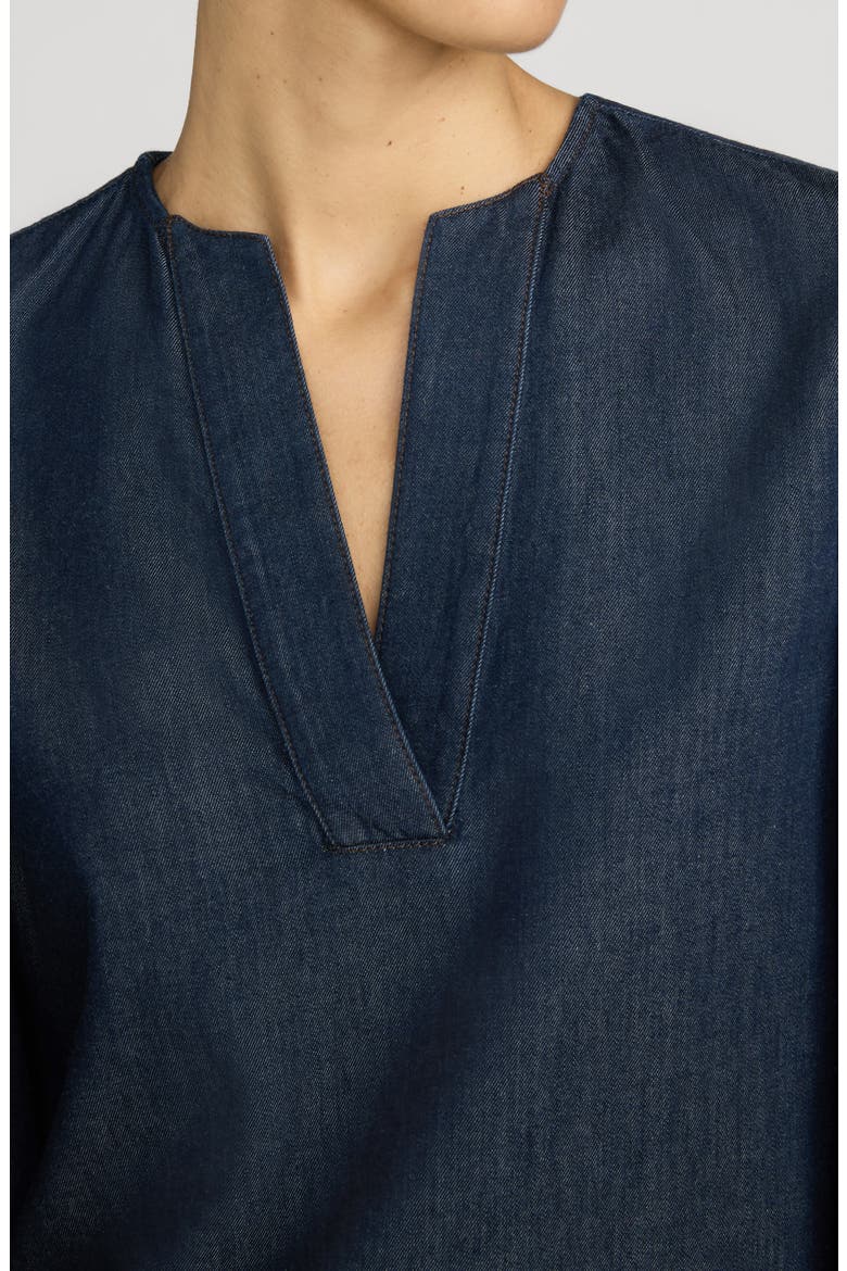 The Poise Split Neck Balloon Sleeve Top, Alternate, color, RINSE