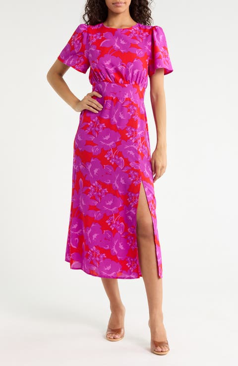 Sandrie Bloom Floral Midi Dress