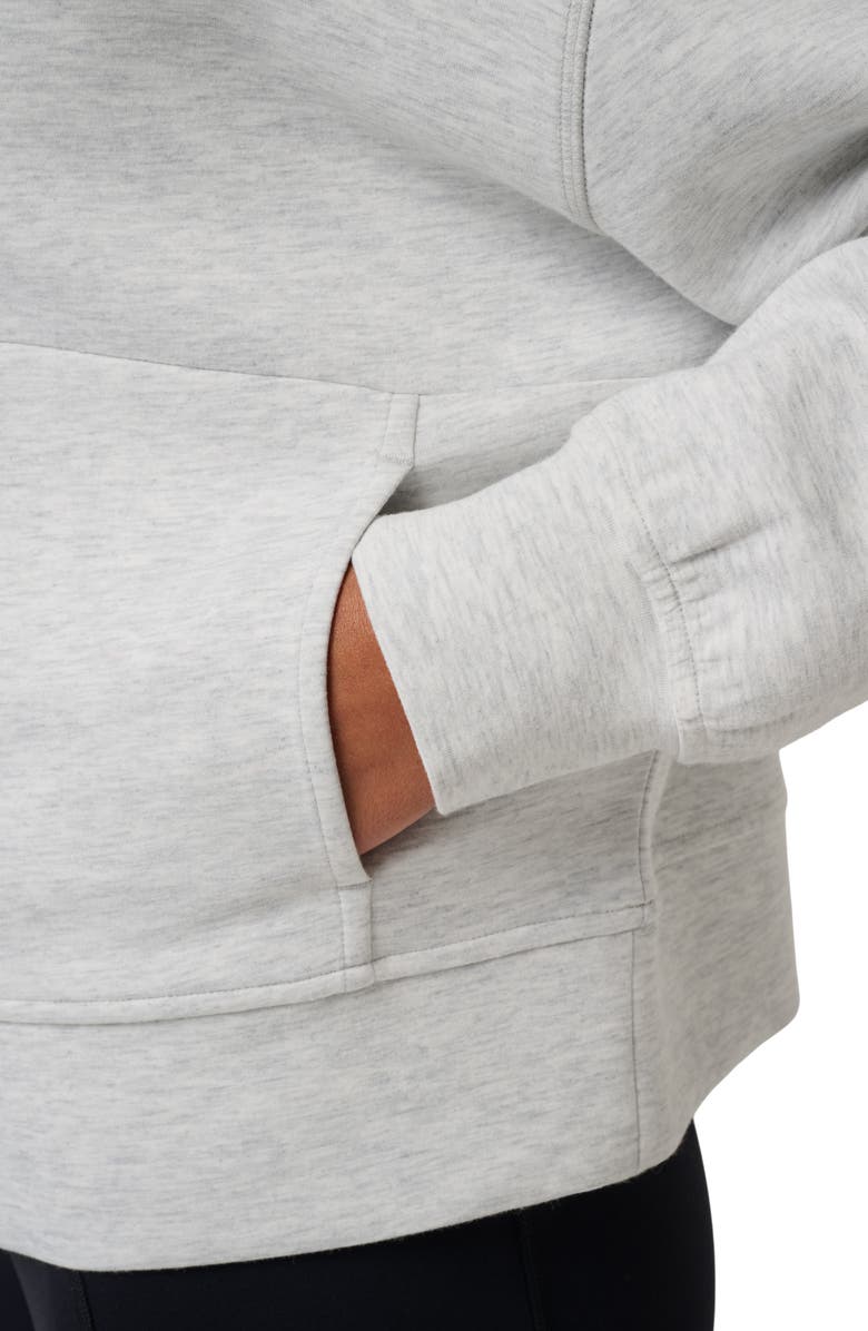 TravisMathew Skyloft Soft Half Zip Sweatshirt, Alternate, color, Heather Light Grey