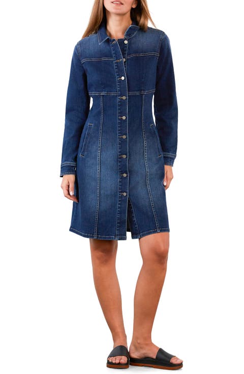 I Love Denim Long Sleeve Dress