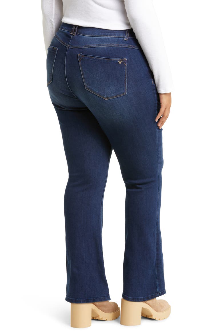 'Ab'Solution High Waist Itty Bitty Bootcut Jeans, Alternate, color, INDIGO