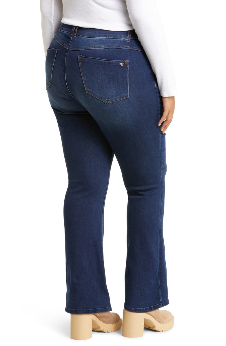 Wit & Wisdom 'Ab'Solution High Waist Itty Bitty Bootcut Jeans, Alternate, color, Indigo