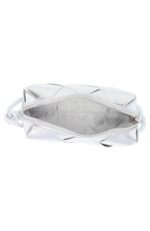 Urban Expressions Handbags Woven Crossbody Bag In Silver