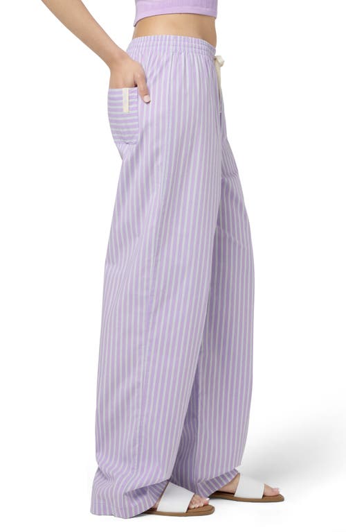 Florence By Mills Boxy Pants In Lavender Stripe