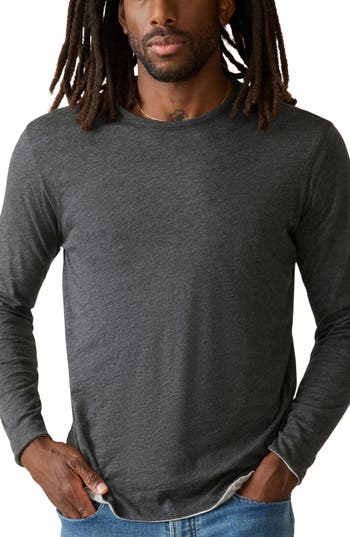 Faherty Cloud Reversible Crewneck T-shirt