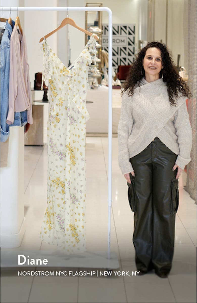 Adalina Floral Ruffle Maxi Dress, sales video thumbnail