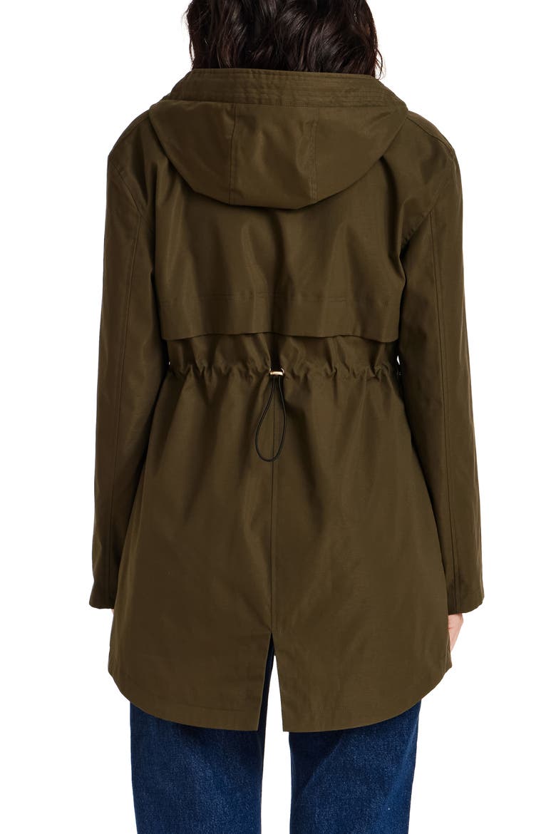 Water Resistant Rain Coat, Alternate, color, OLIVE