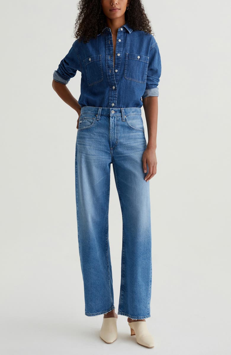 AG Hattie High Waist Barrel Jeans, Alternate, color,