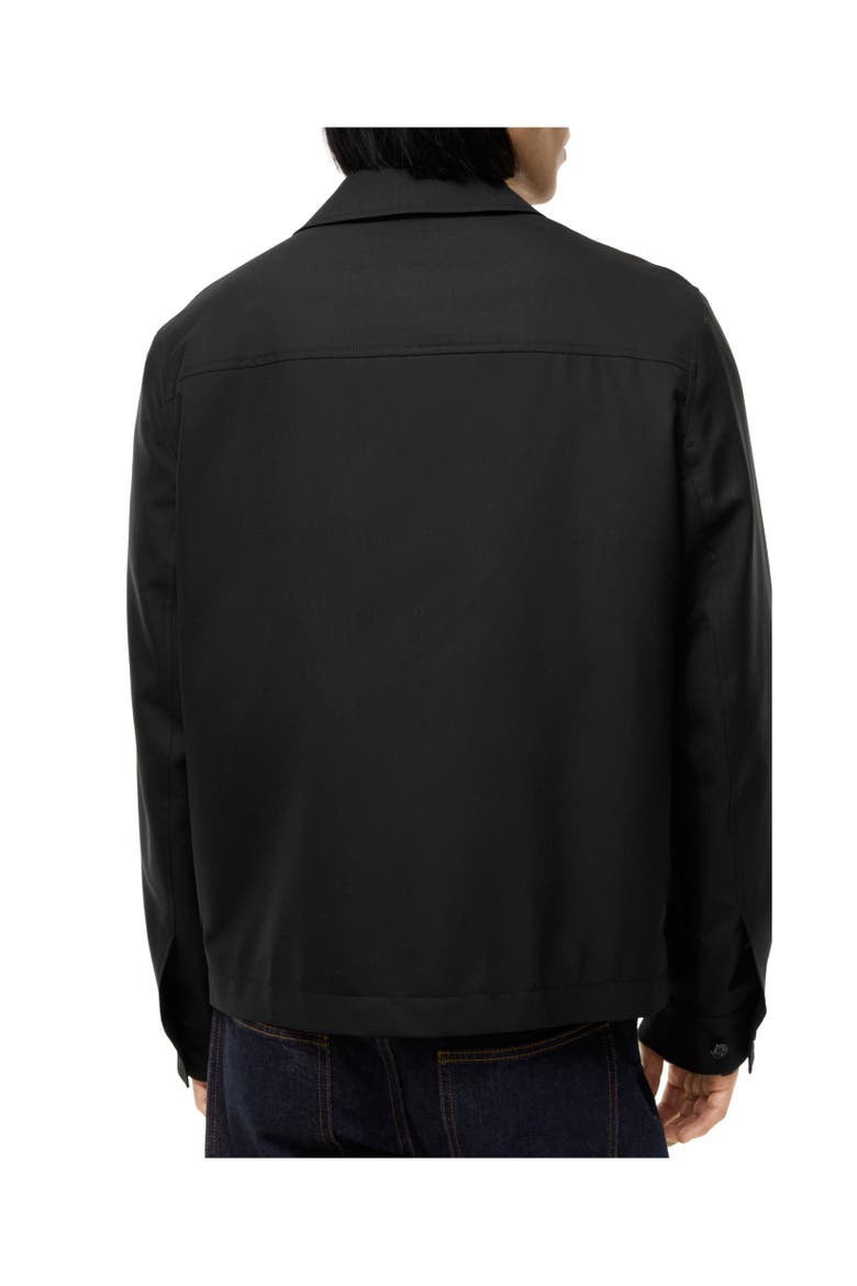 Wool Bloomsbury Harrington Jacket, Alternate, color, Black