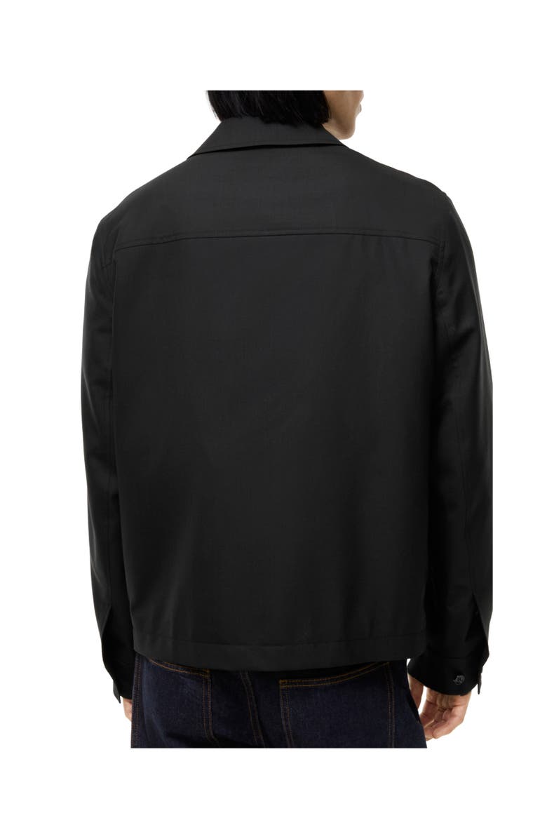 Burberry Wool Bloomsbury Harrington Jacket, Alternate, color, Black