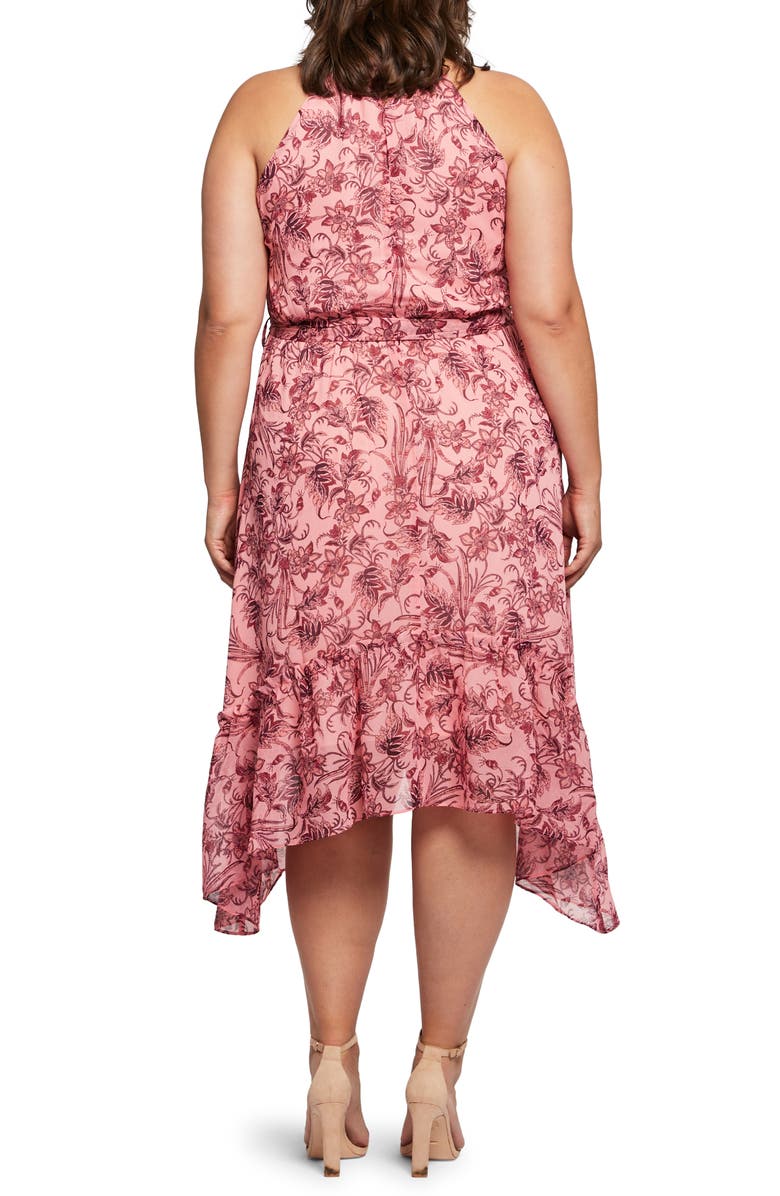 Estelle Sophia Floral Halter Neck Dress, Alternate, color, Print