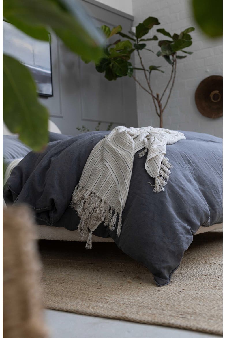 Newport Bed Blanket, Alternate, color, BLUE