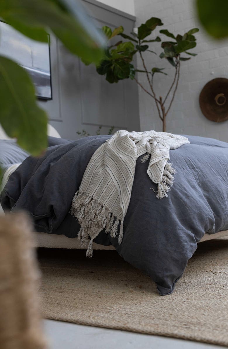 Pom Pom at Home Newport Bed Blanket, Alternate, color, Blue