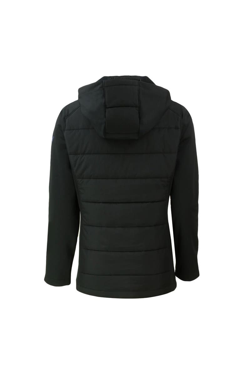 Cutter & Buck Women's Cutter & Buck Black Pac-12 Gear Evoke Hybrid Eco Softshell Recycled Full-Zip Hoodie Jacket, Alternate, color,