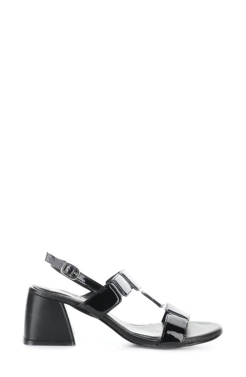 Bos. & Co. Glow Slingback Sandal In Black Patent/black Leather