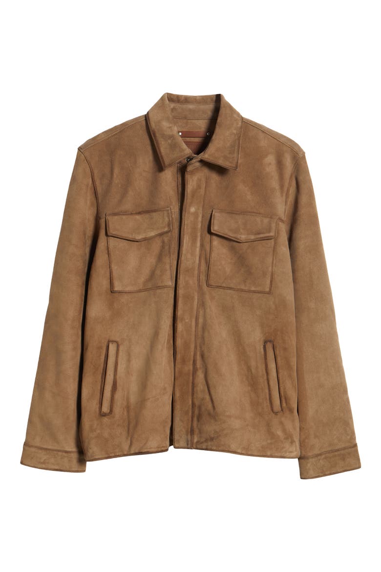 Classic Suede Shacket, Alternate, color, TAUPE