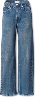 rag & bone Miramar Wide Leg Cotton Fleece Sweatpant Jeans