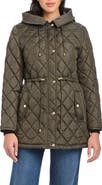 Kate Spade New York Water Resistant Hooded Quilted Jacket