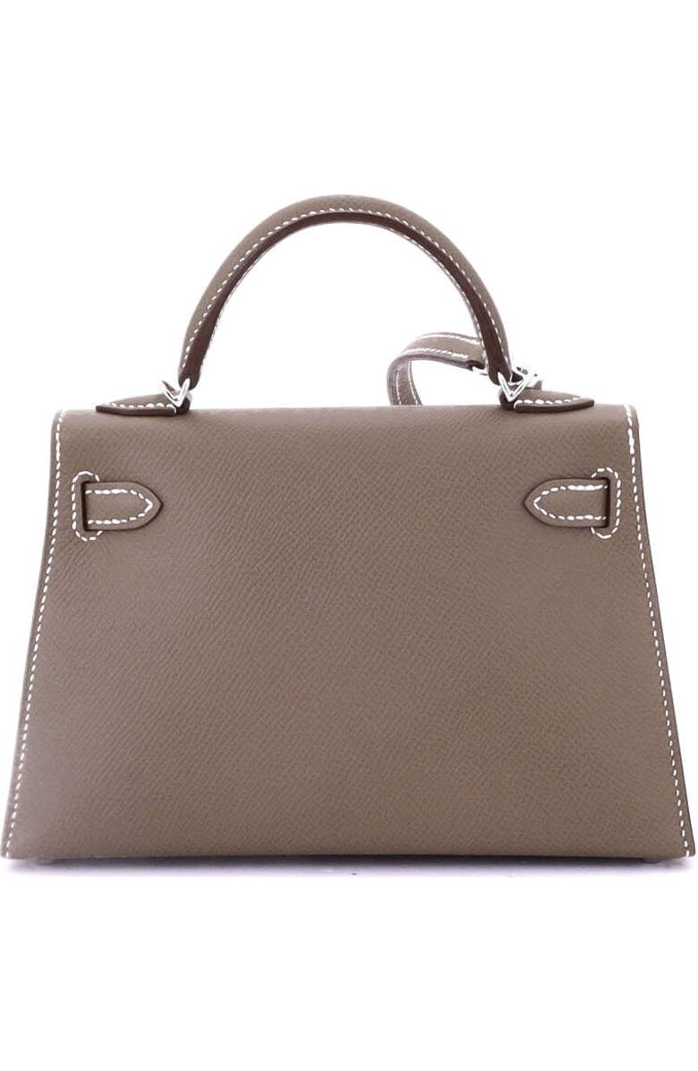 Pre-Owned Hermes Kelly Mini II Bag Grey Epsom with Palladium Hardware 20, Alternate, color, Etoupe
