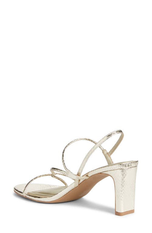Open Edit Pia Slingback Sandal In Gold Light Metallic
