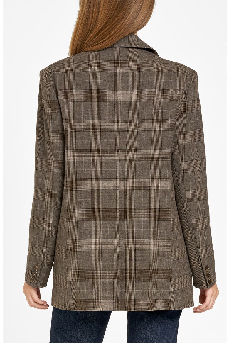 Amalia Plaid Blazer, Alternate, color, BROWN PLAID