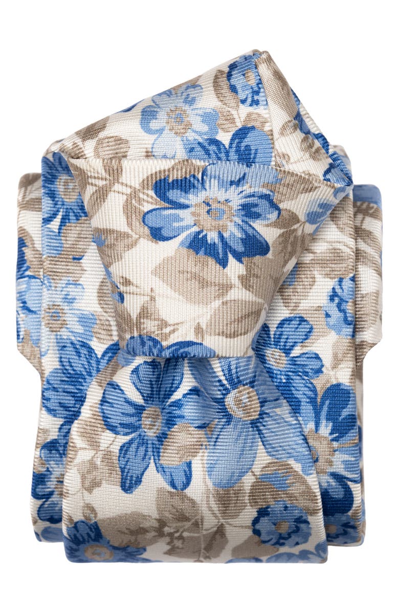 Elizabetta Altamura - Printed Silk Tie for Men, Alternate, color, Blue